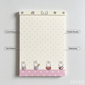 Miffy Cute Polka Dot Notepad – Kawaii Rabbit Memo Pad for Journal & Notes